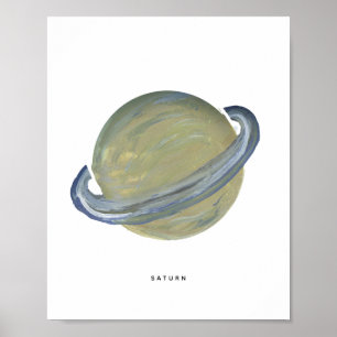 Impresión artística de Saturno pintado
