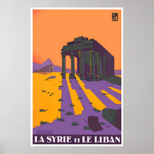 Impresión artística de Siria Cartel de viaje Líban