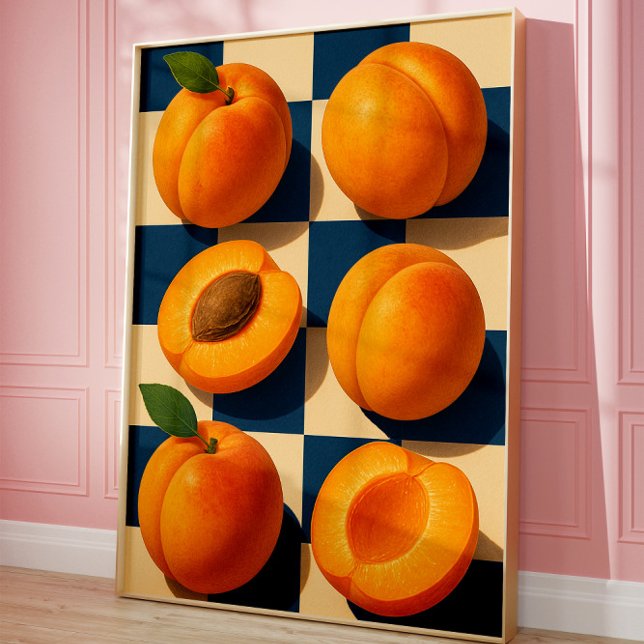 Impresión artística de tablero de damas de albaric (Apricots)