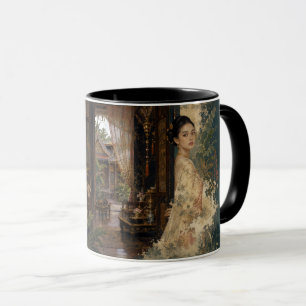 Impresión artística de taza de loto del Palacio de