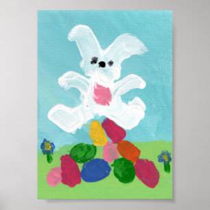 Impresión artística de un niño de Pascua amapola