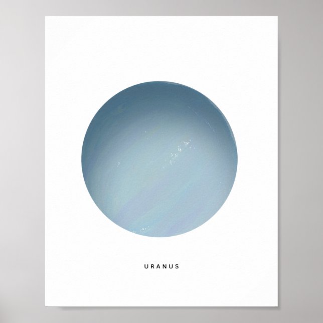 Impresión artística de Urano pintado (Frente)