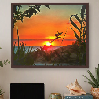 Impresión artística de Vallarta Sunset El Rio Piti