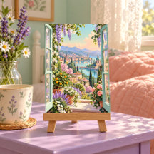 Impresión artística de ventana de fin de semana