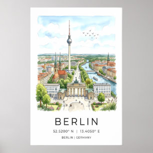 Impresión artística de vistas de Berlín - Panorama