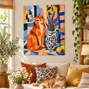 Impresión artística del Museo del Gato Naranja