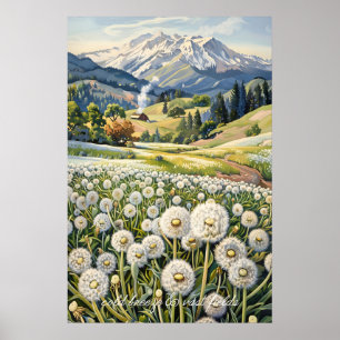 Impresión artística del paisaje montañoso del camp