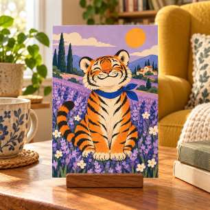 Impresión artística del pequeño tigre gran día