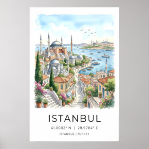 Impresión artística del puerto de Estambul - Vista