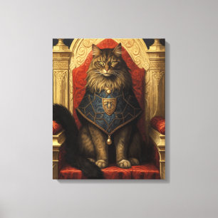 Impresión artística del trono de gato Maine Coon n