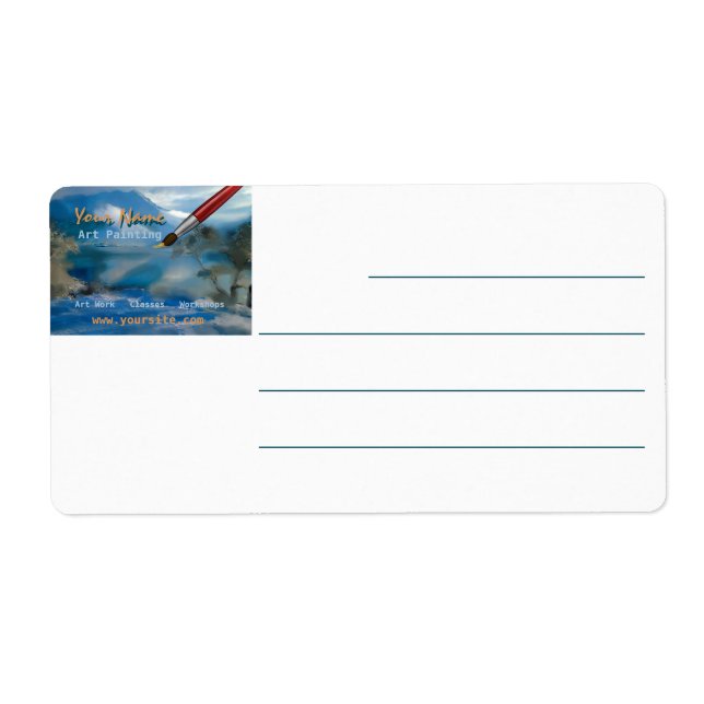 Impresión artística - Etiqueta de envío (Frente)