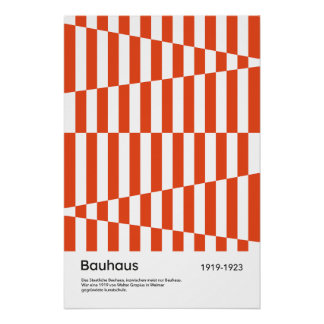 Impresión artística geométrica de franja naranja r