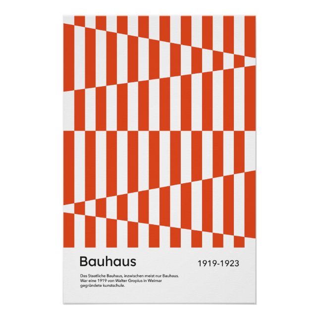 Impresión artística geométrica de franja naranja r (Anverso)