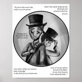 Impresión artística gótica de Dr. Jekyll y Mr. Hyd