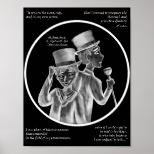 Impresión artística gótica de Halloween Mr. Hyde y