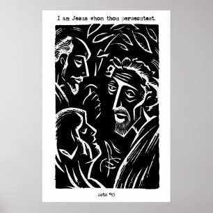 Impresión artística Hechos 9 5 Soy Jesús Póster de