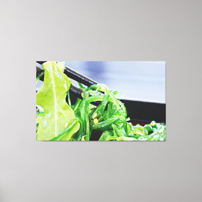 IMPRESIÓN ARTÍSTICA JAPONESA DE ENSALADA DE ALGAS  (Anverso)