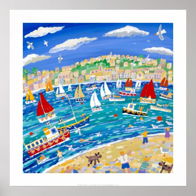 Impresión artística: Perros y cornishmen Locos, Fa (Frente)