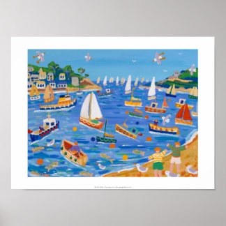 Impresión artística: Sunday Sailing, Fowey, Cornwa