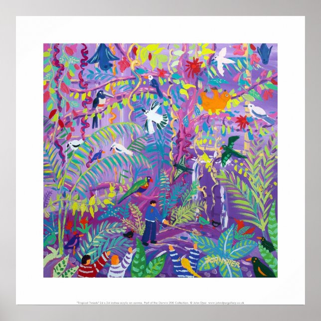 Impresión artística: Tuits tropicales (Frente)