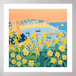 Impresión artística: Un estallido de Daffodils, St