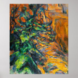 Impresión artística vintage de Rocas y Ramas de Ce