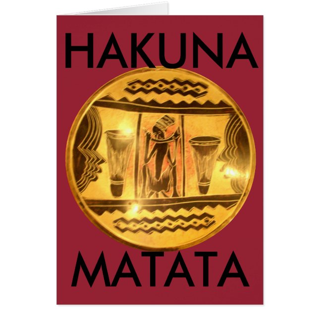 Impresión asombrosa de arte rojo dorado africano (Frente)