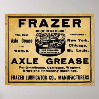 Impresión automática de grasa Axel Grease vintage