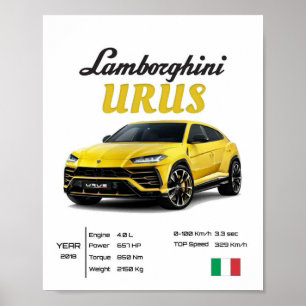 Impresión Automotriz de Alta Gama Super SUV Urus