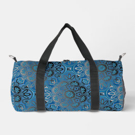 Impresión azul pequeña Bolsa Duffle