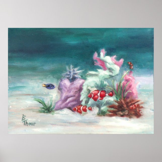 Impresión bajo el Poster marino (Frente)