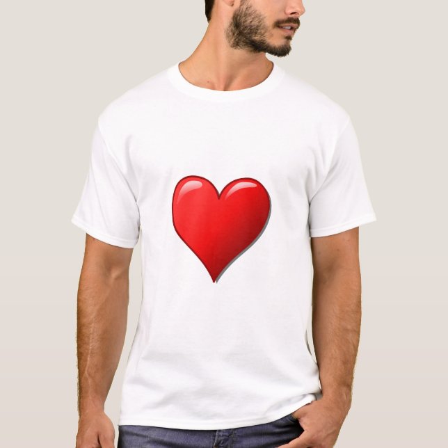 Impresión básica de la cabeza roja de la camiseta  (Anverso)