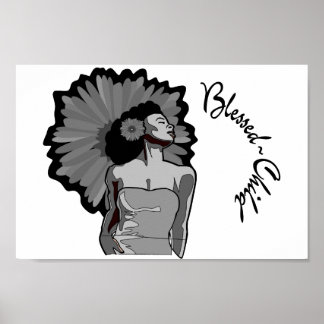 Impresión blanca/negra bendita para niños