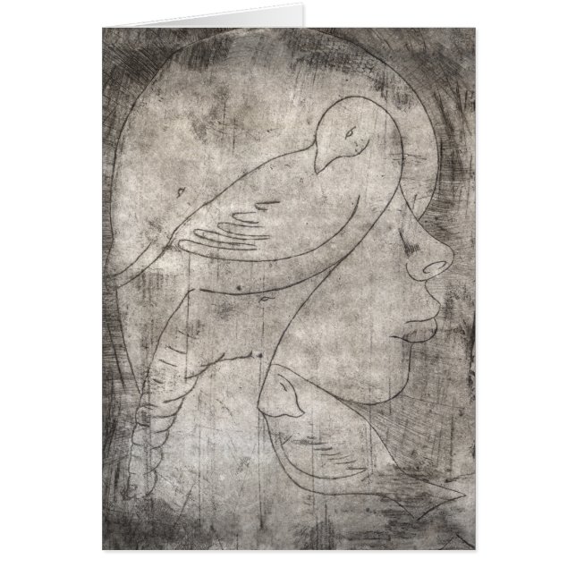 Impresión blanca y negra encantadora: Chica joven  (Frente)