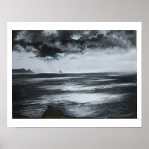 Impresión blanco y negro "ligera" atlántica