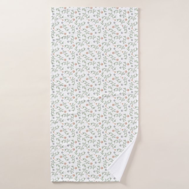 Impresión botánica de algodón de Moda Delicada (Toalla de baño)