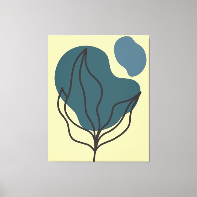 Impresión botánica de la pluma Boho (Anverso)