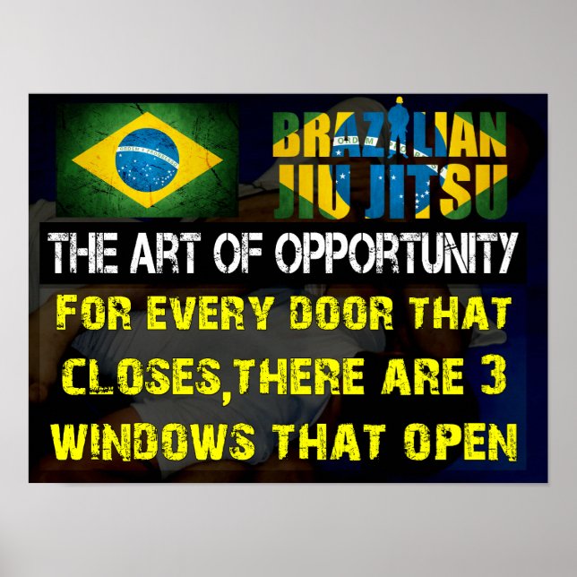 Impresión brasileña Jiu Jitsu sobre "El arte de la (Frente)