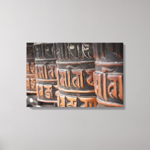 Impresión budista de la lona de las ruedas de rez