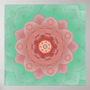Impresión Camellia Lotus Mandala
