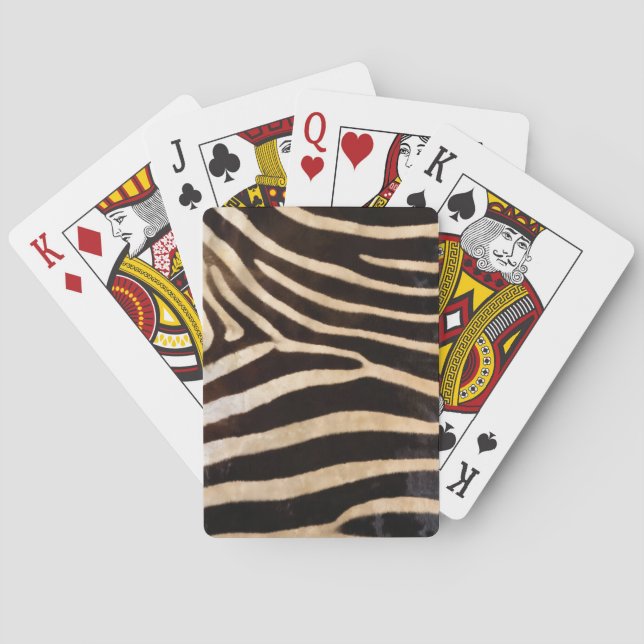 Impresión cebra de cartas de juego (Reverso)