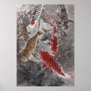 Impresión china del arte de la acuarela de LinLi