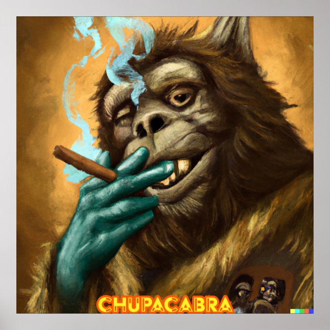 Impresión Chupacabra, papel Poster de valor (mate) (Frente)