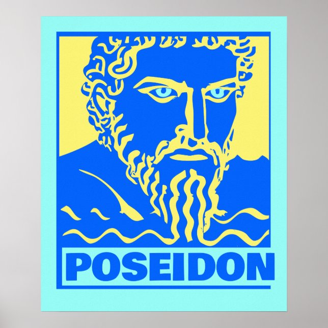 Impresión colorida de Poseidon (Frente)