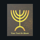 Impresión Con Bastidor Menorah Flame<br><div class="desc">Una representación digital de la menorah judía de siete ramas (hebreo: מְ נ וֹ רָ ). Añade tu propio texto. La menorah de siete ramas, utilizada en el santuario portátil establecido por Moisés en el desierto y más tarde en el Templo en Jerusalén, ha sido un símbolo del judaísmo desde...</div>