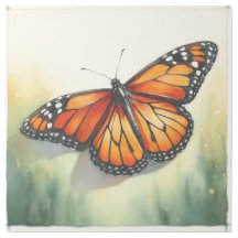 Monarch Butterfly in Watercolor REF55 - Watercolor