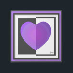 Impresión Con Bastidor Paliza a los corazones púrpura de B&W<br><div class="desc">💜 Como mi propio corazón: corazones púrpuros latiendo entre 7 asombrosos Artistas Globales de Corea del Sur (formando una muy famosa banda K-pop) y su ejército de fans alrededor de un mundo púrpura 💜 Aquí está el NEGRO y/o la colección BLANCA : los dos colores del estado de ánimo de...</div>