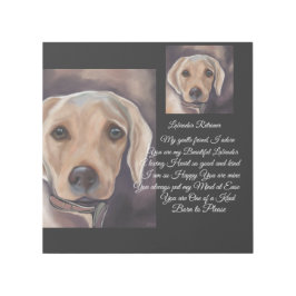 Impresión Con Bastidor Poesía de Labrador Recuperador