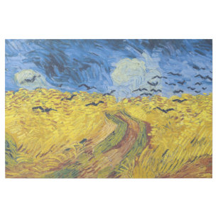 Impresión Con Bastidor Vincent van Gogh - Wheatfield con cuervos