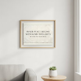 Impresión Con Bastidor Zen Fabric Texture Mental Health Art